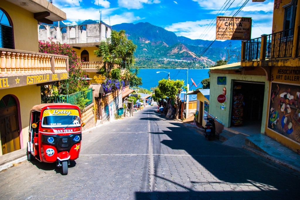Visit the colorful town San Juan La Laguna -Atitlán, Guatemala