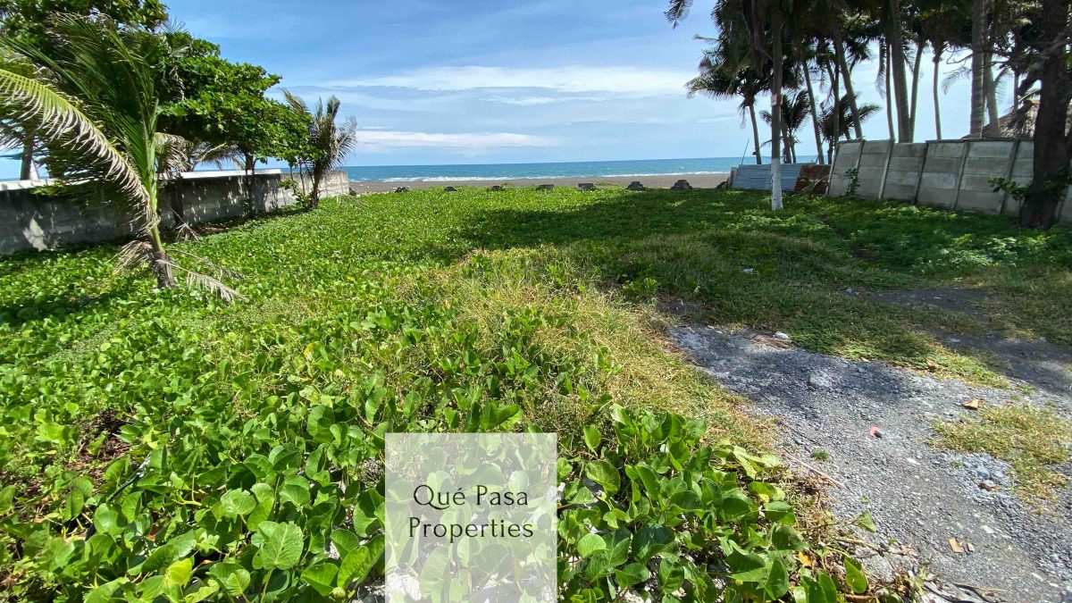 beachfront land for sale in Monterrico