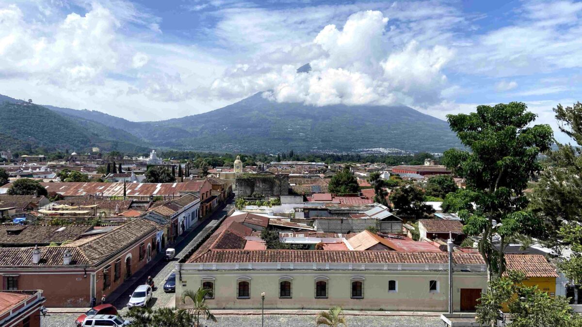 Spectacular rooftop views from La Merced Church in Antigua