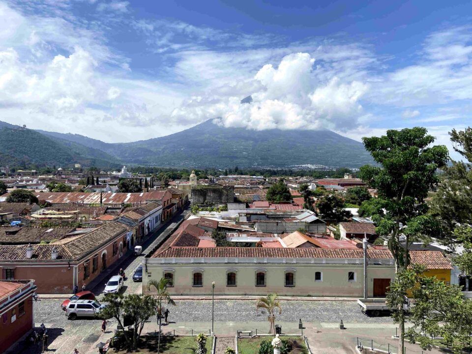 Spectacular rooftop views from La Merced Church in Antigua